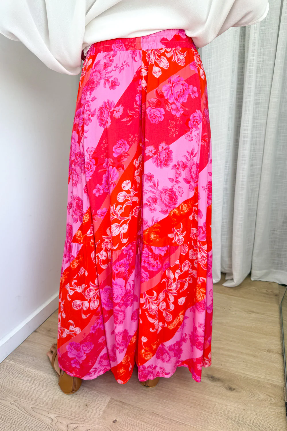 Liko Skirt - Pink Melon Floral - Image 6