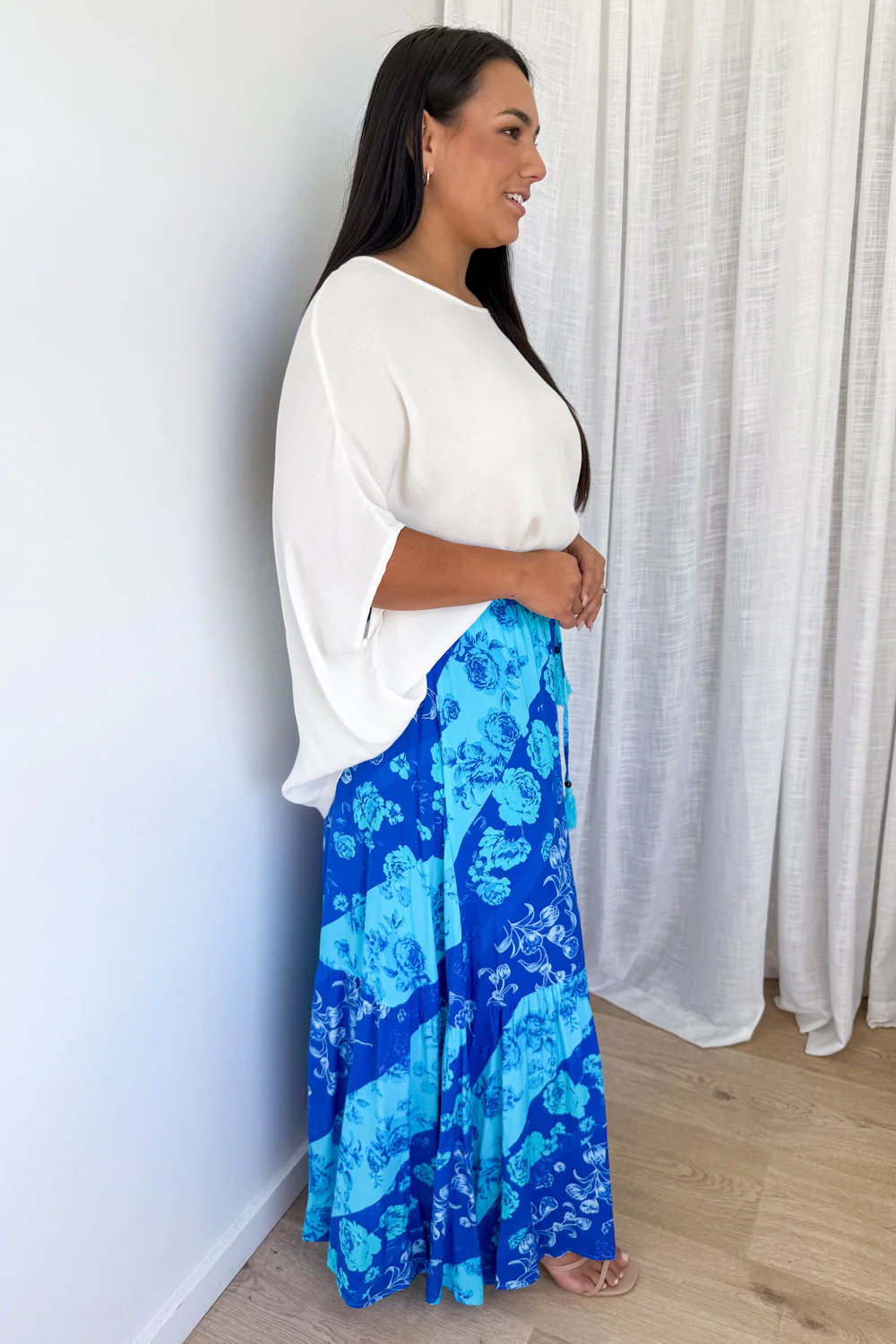 Liko Skirt - Blue Floral - Image 11