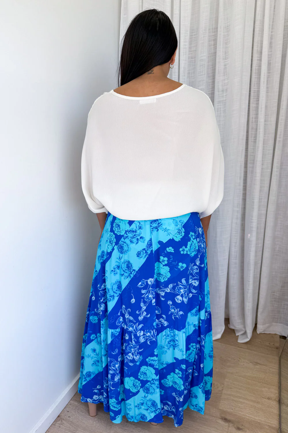 Liko Skirt - Blue Floral - Image 12