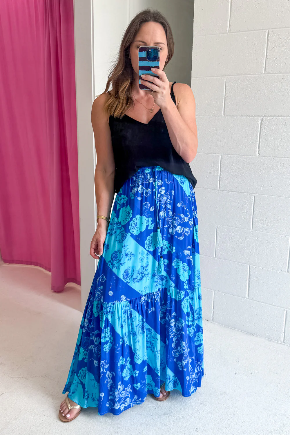 Liko Skirt - Blue Floral - Image 13
