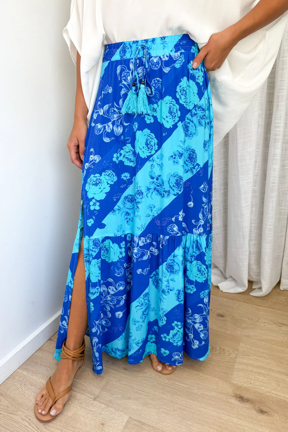 Liko Skirt - Blue Floral - Image 3