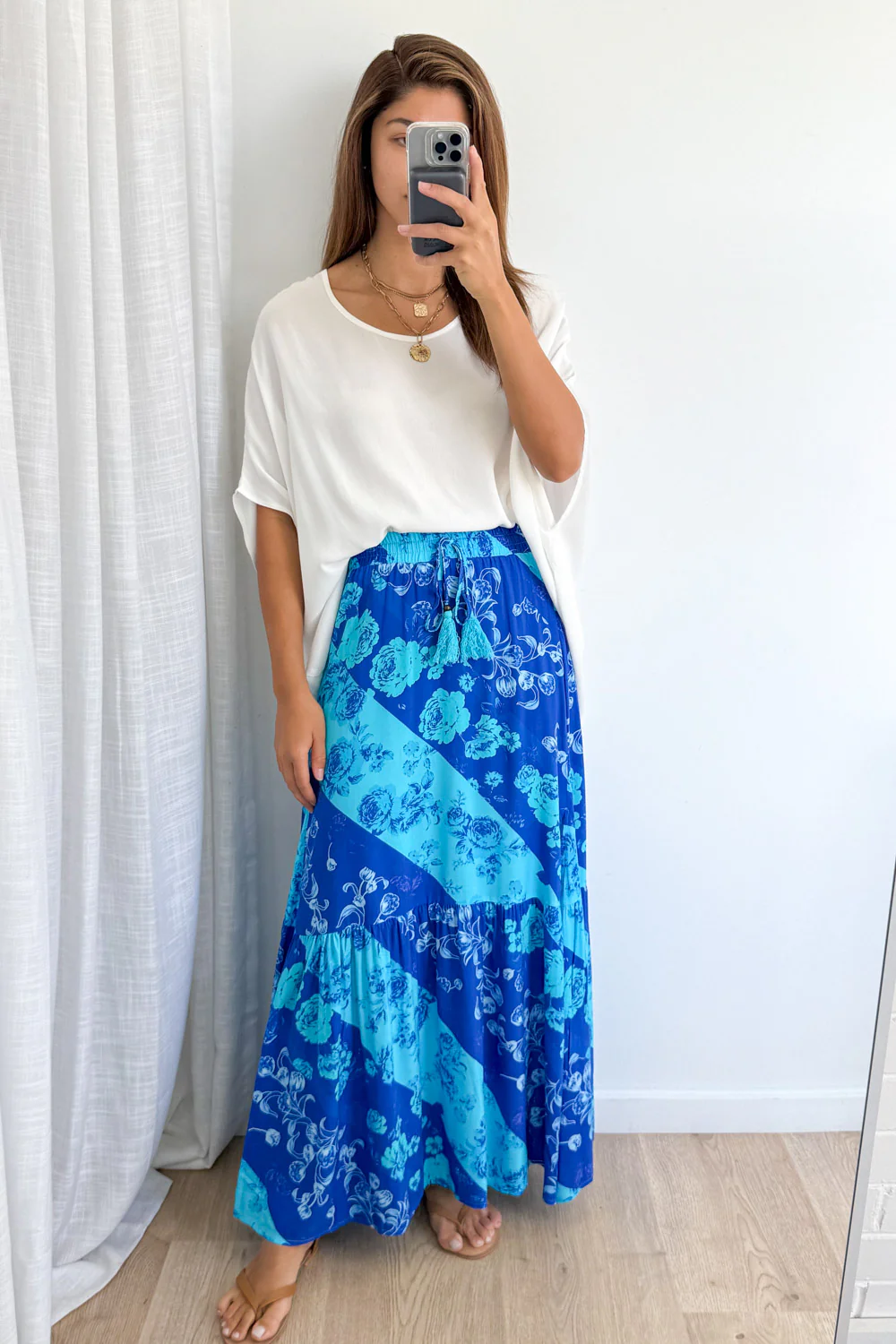 Liko Skirt - Blue Floral - Image 4