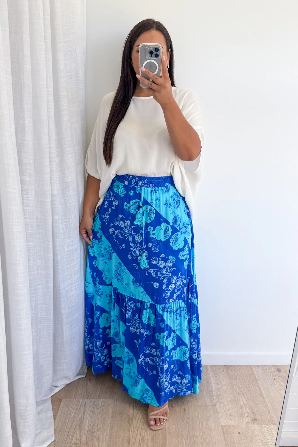 Liko Skirt - Blue Floral - Image 9