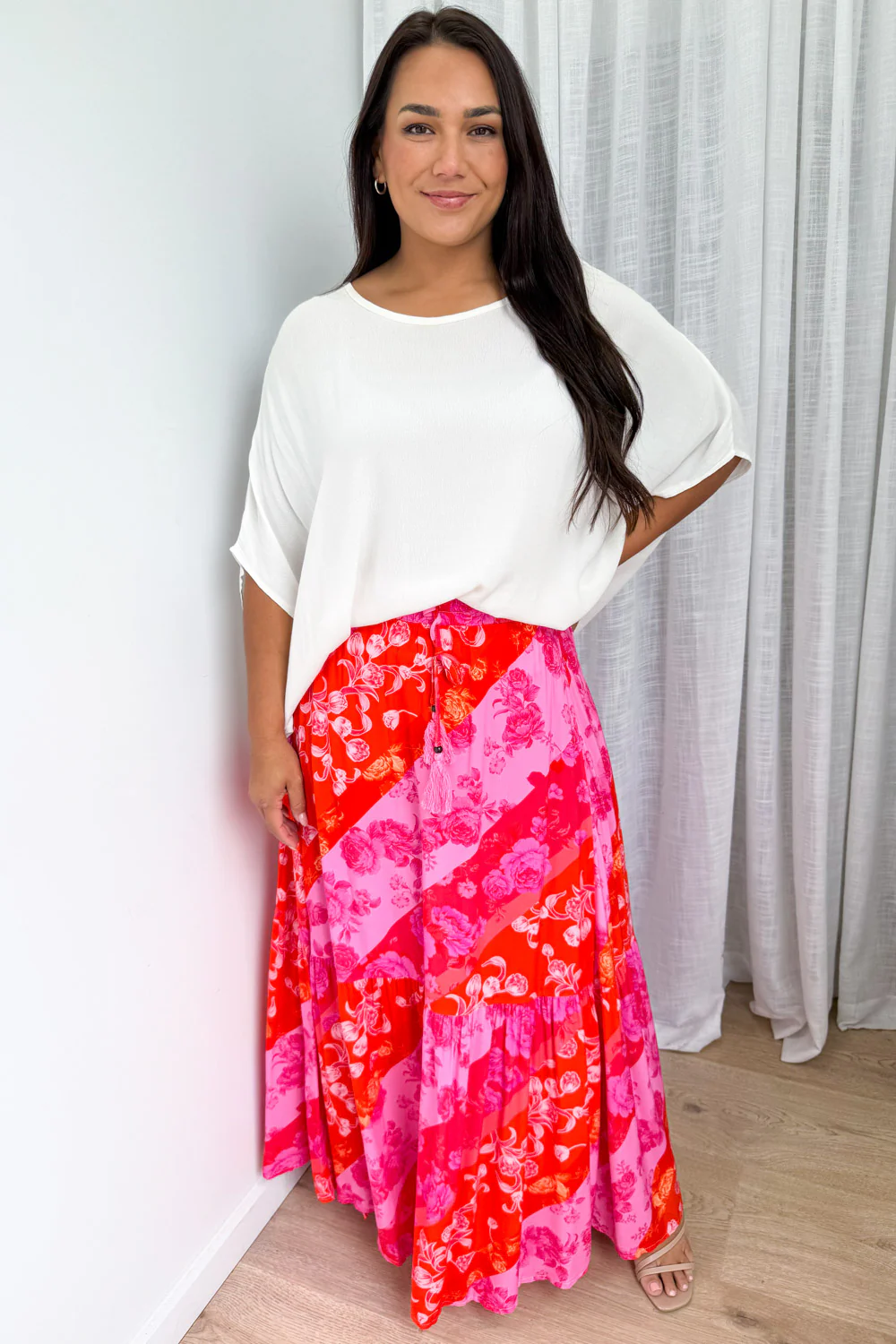 Liko Skirt - Pink Melon Floral - Image 10