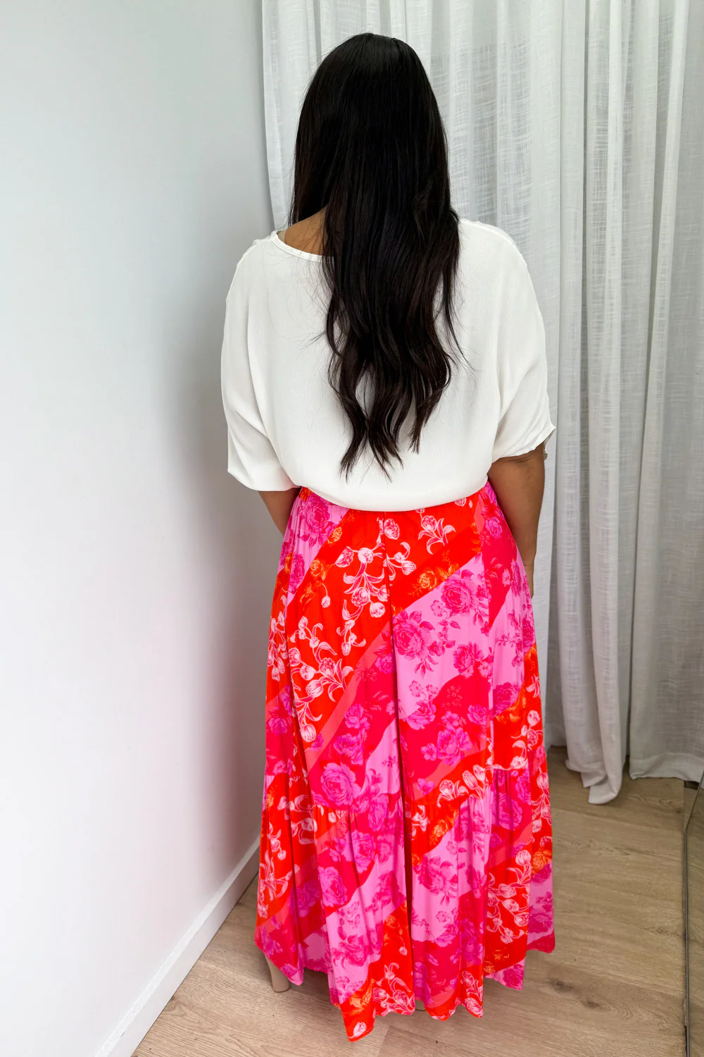 Liko Skirt - Pink Melon Floral - Image 12