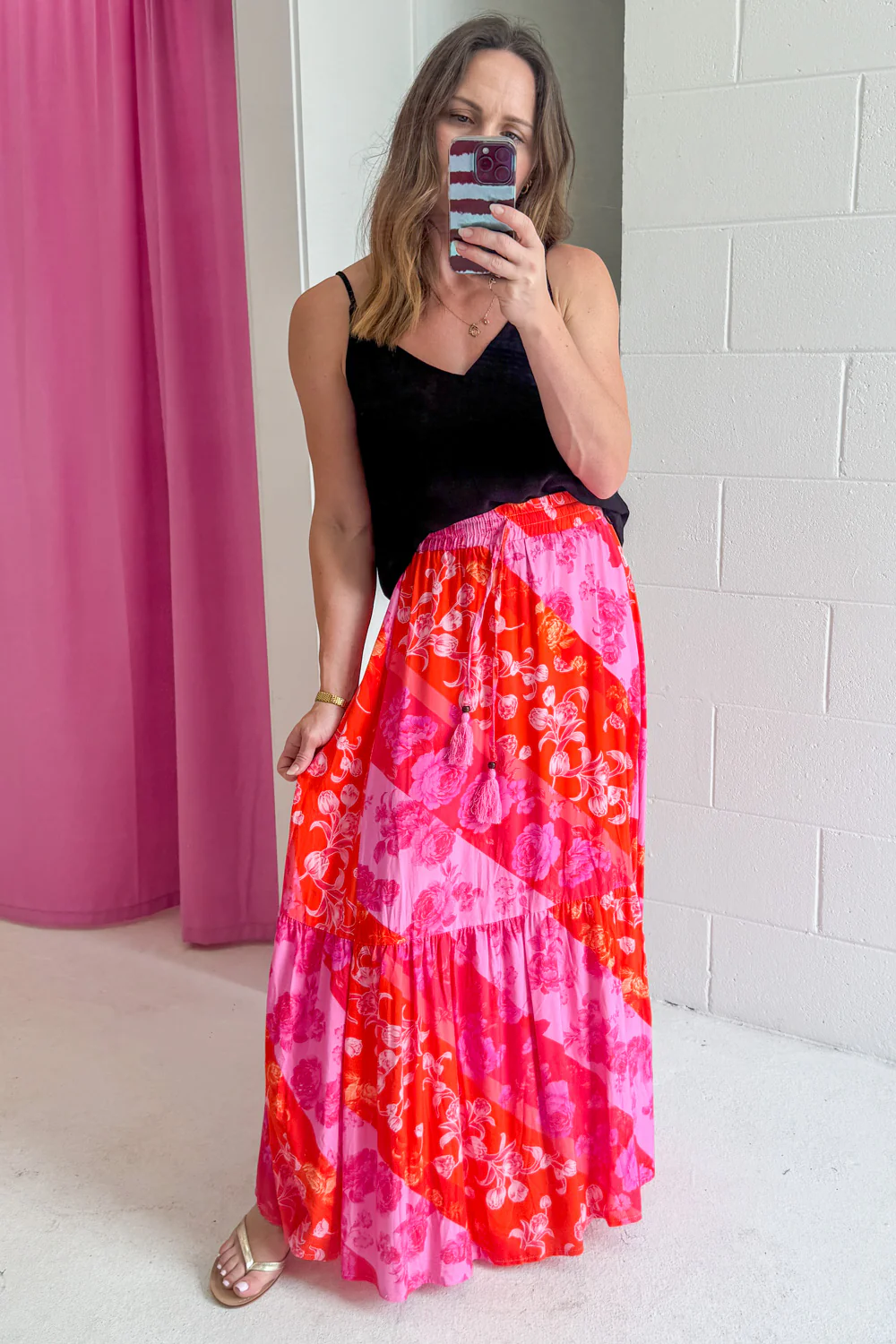 Liko Skirt - Pink Melon Floral - Image 13