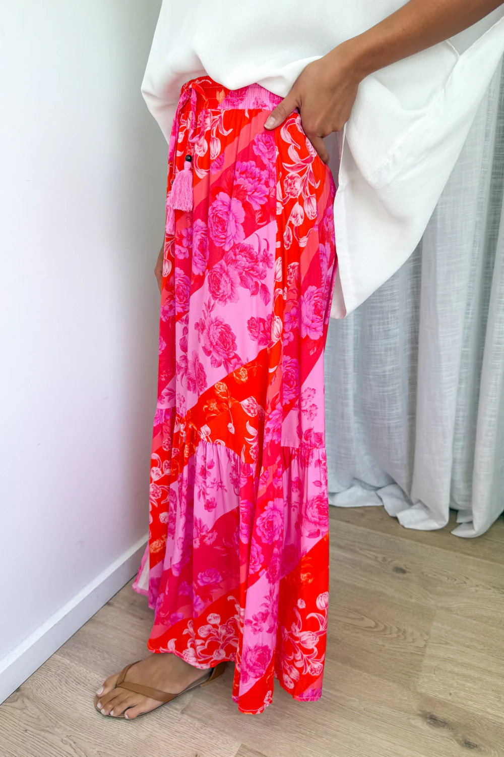 Liko Skirt - Pink Melon Floral - Image 4