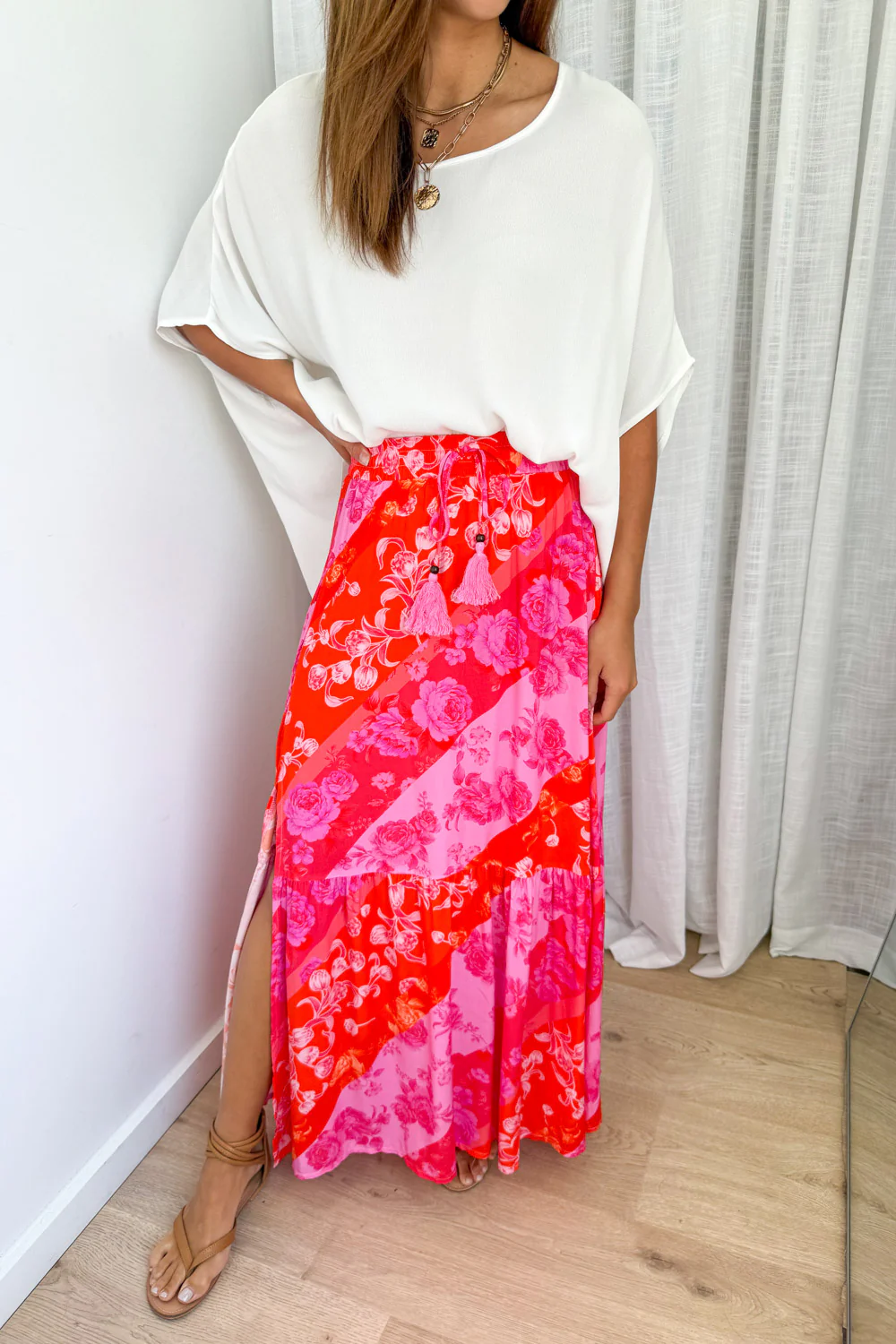 Liko Skirt - Pink Melon Floral - Image 7