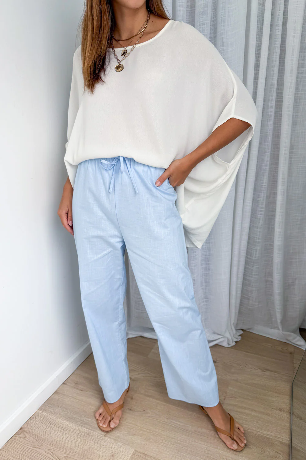 Lila Pants - Sky Blue - Image 2