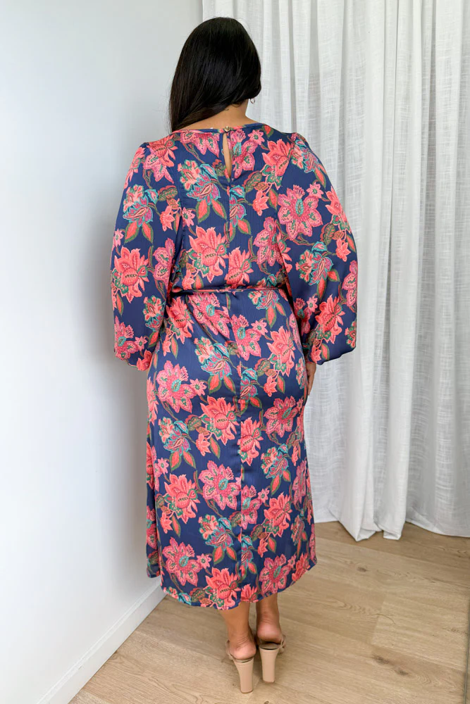 Liss Dress - Navy Blush Floral - Image 11