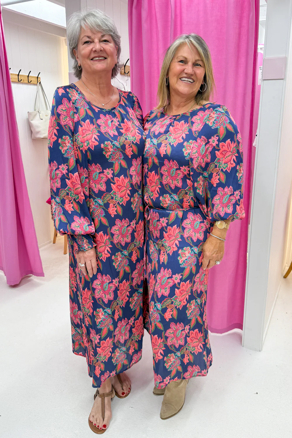 Liss Dress - Navy Blush Floral - Image 13