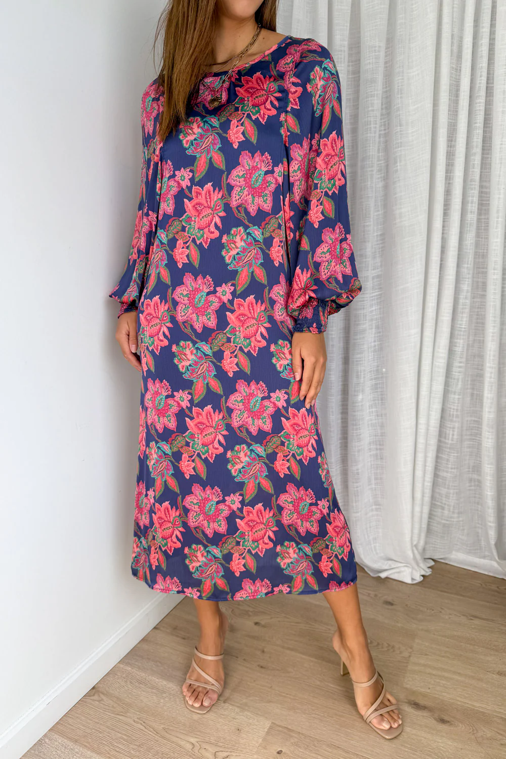 Liss Dress - Navy Blush Floral - Image 3