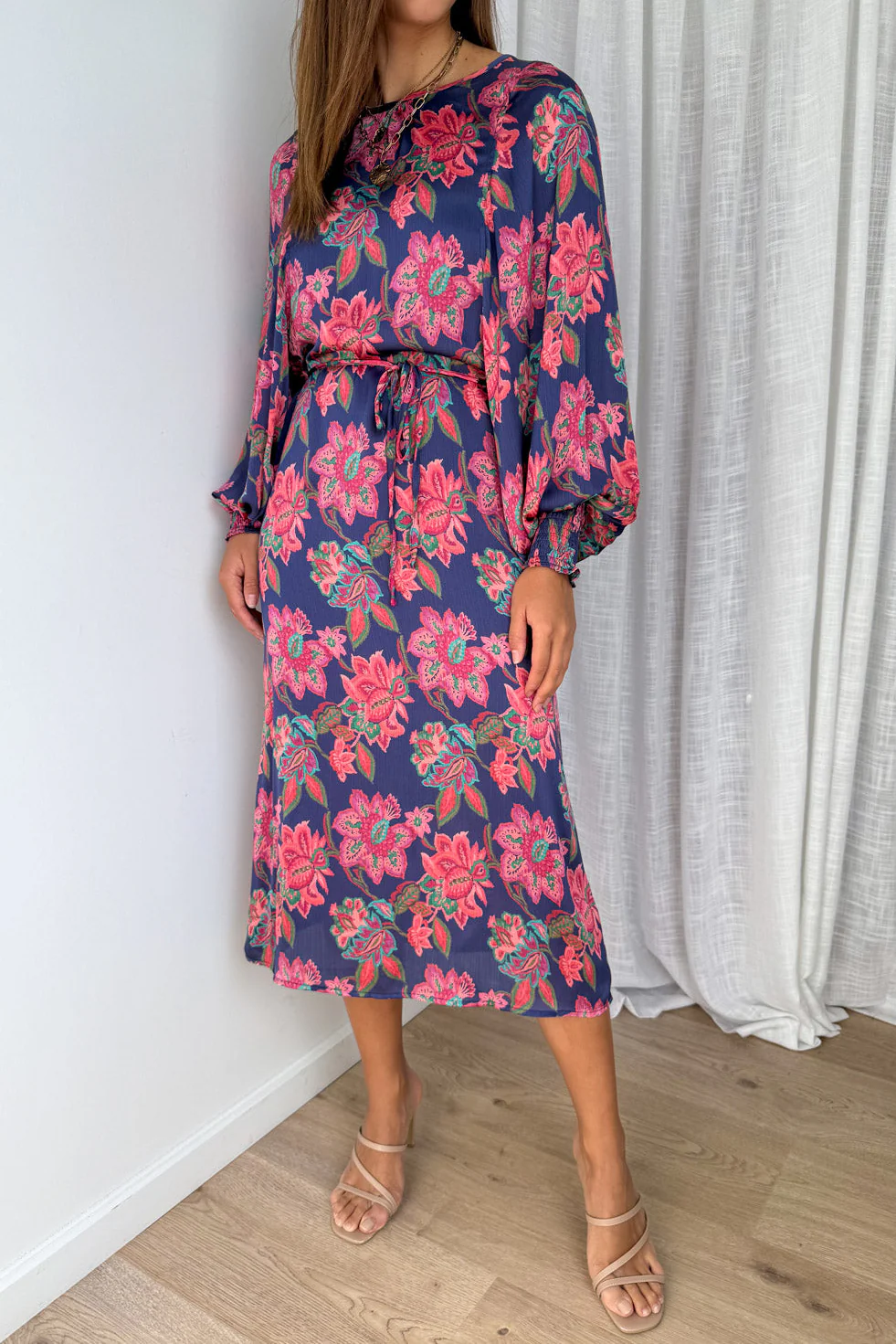 Liss Dress - Navy Blush Floral - Image 4