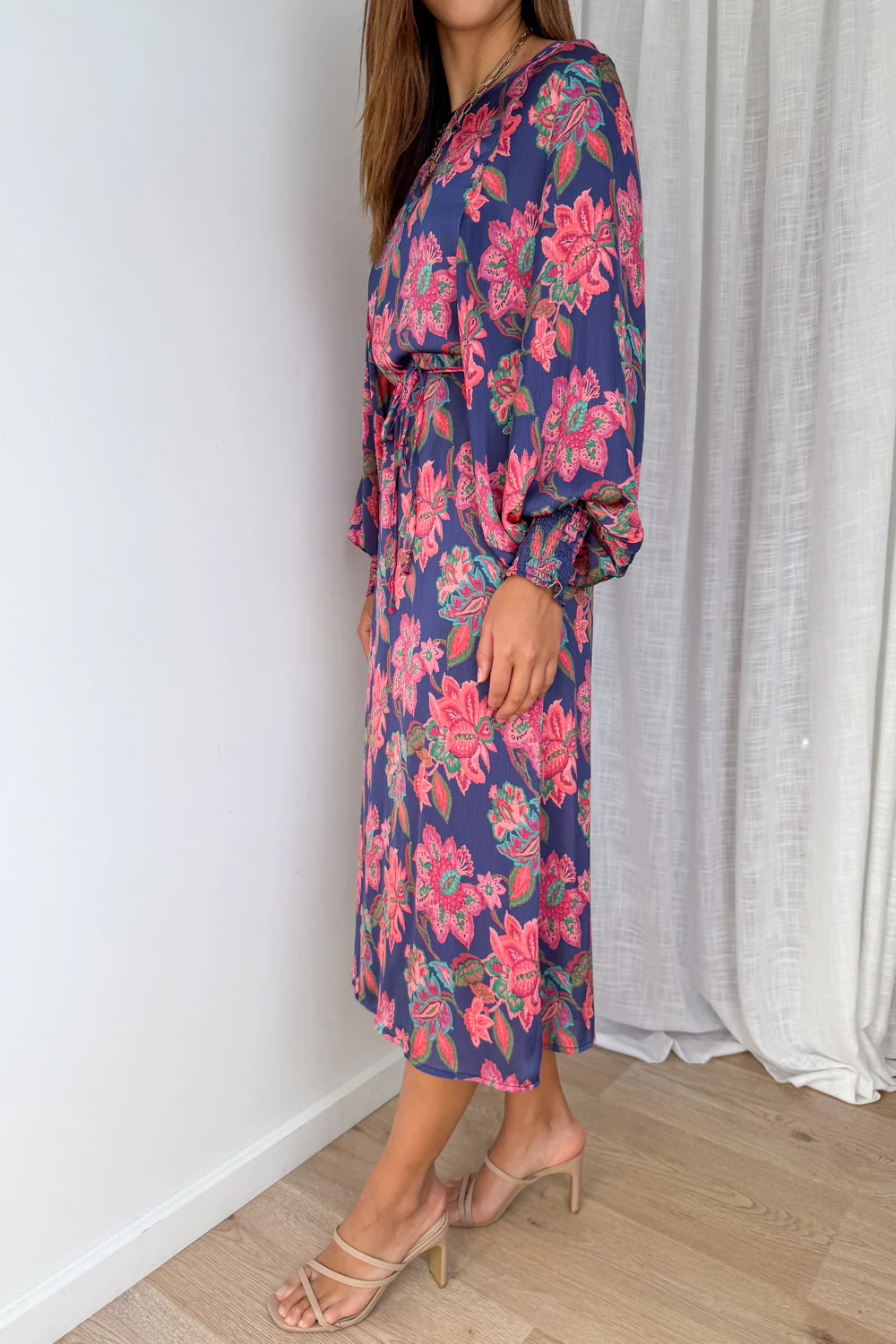 Liss Dress - Navy Blush Floral - Image 5