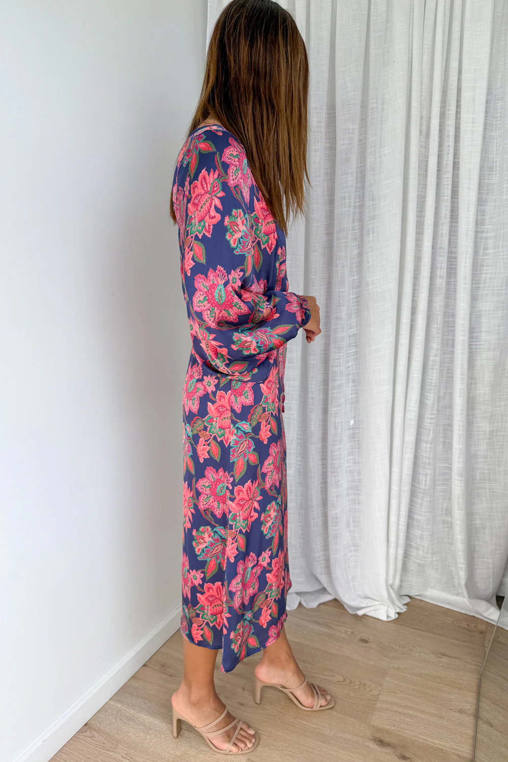 Liss Dress - Navy Blush Floral - Image 6