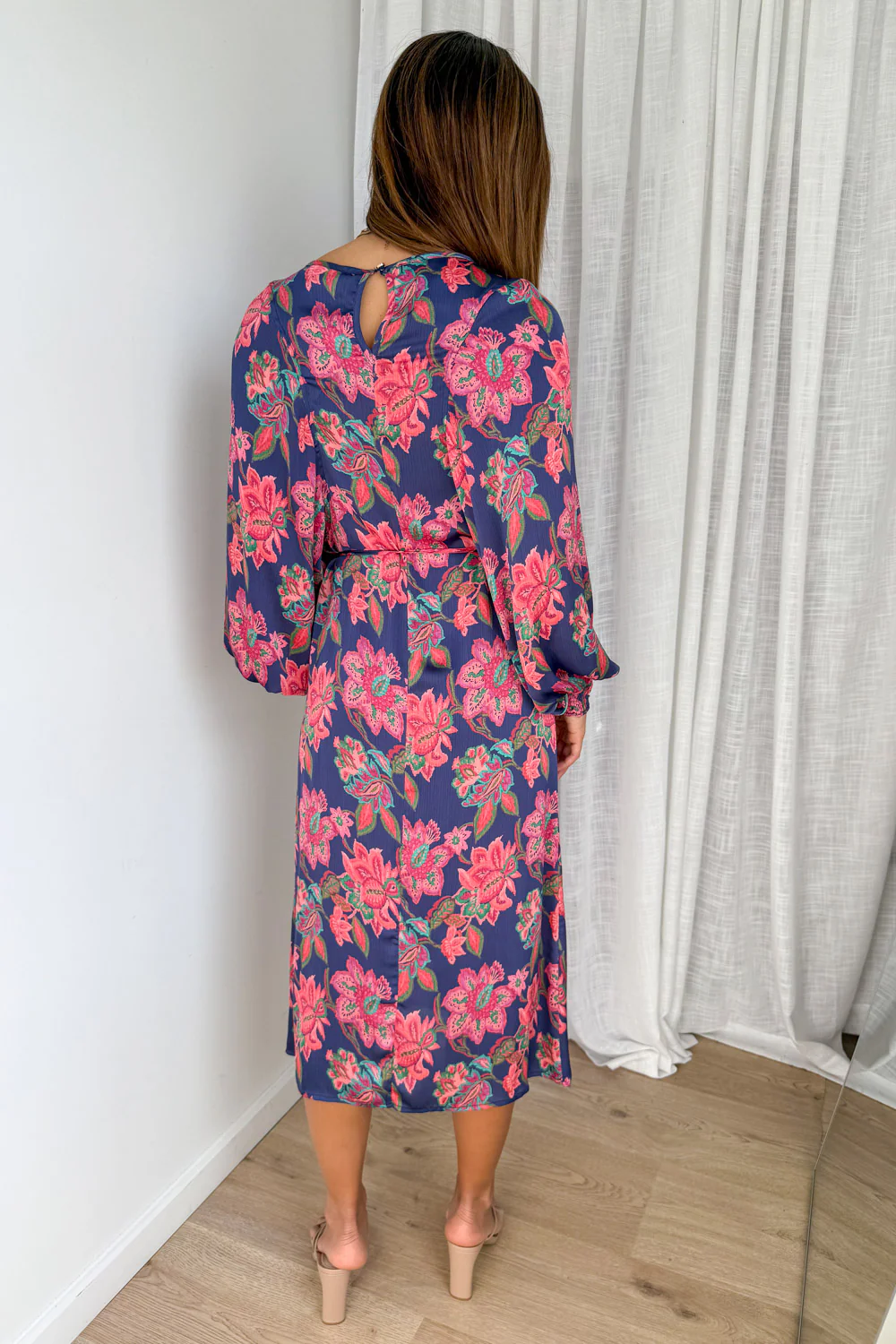 Liss Dress - Navy Blush Floral - Image 7