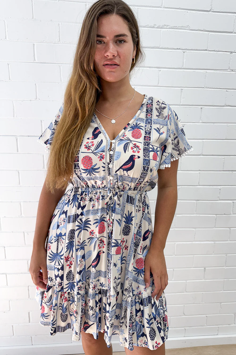 Liv Dress - Blue Multi Print - Image 13