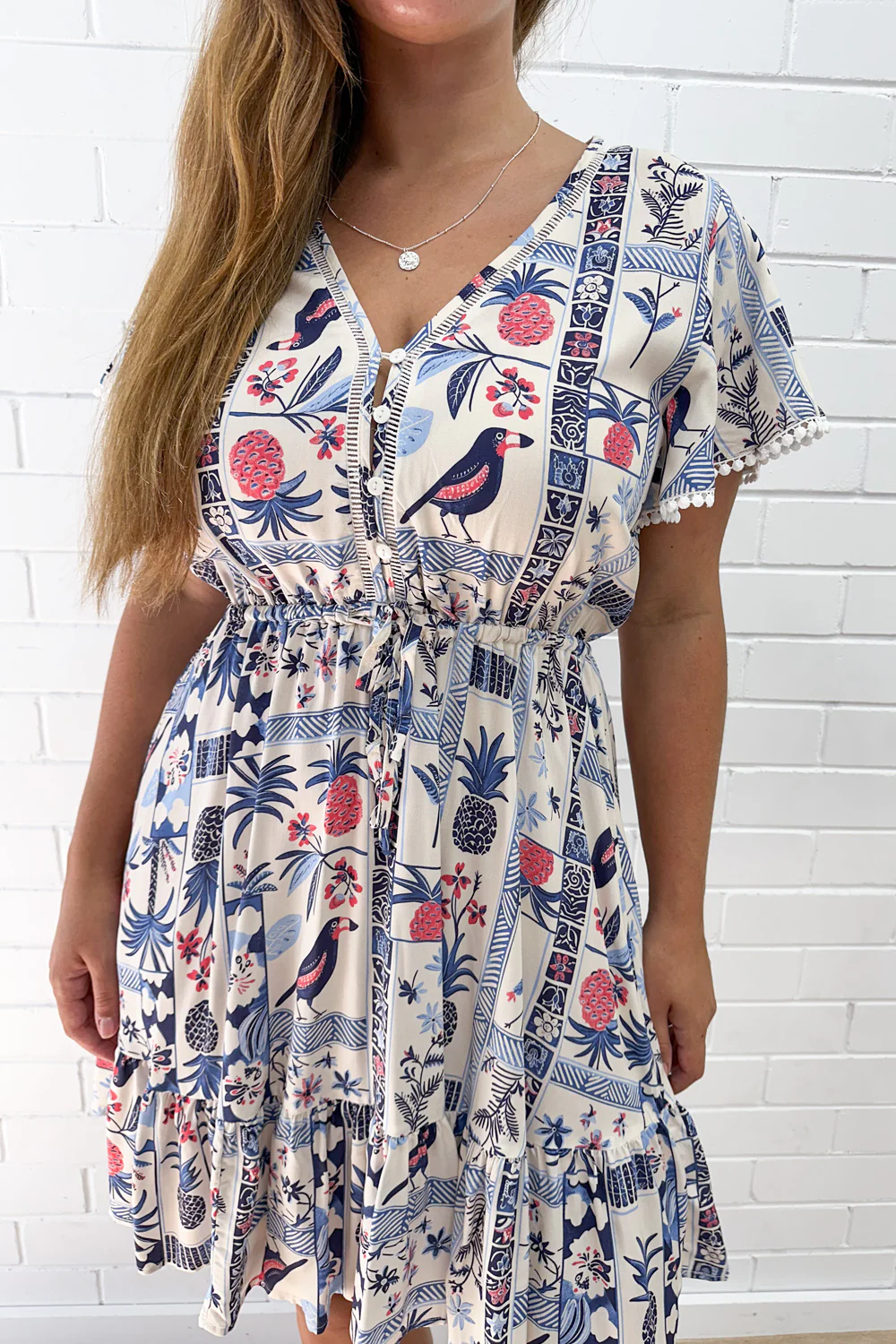 Liv Dress - Blue Multi Print - Image 14