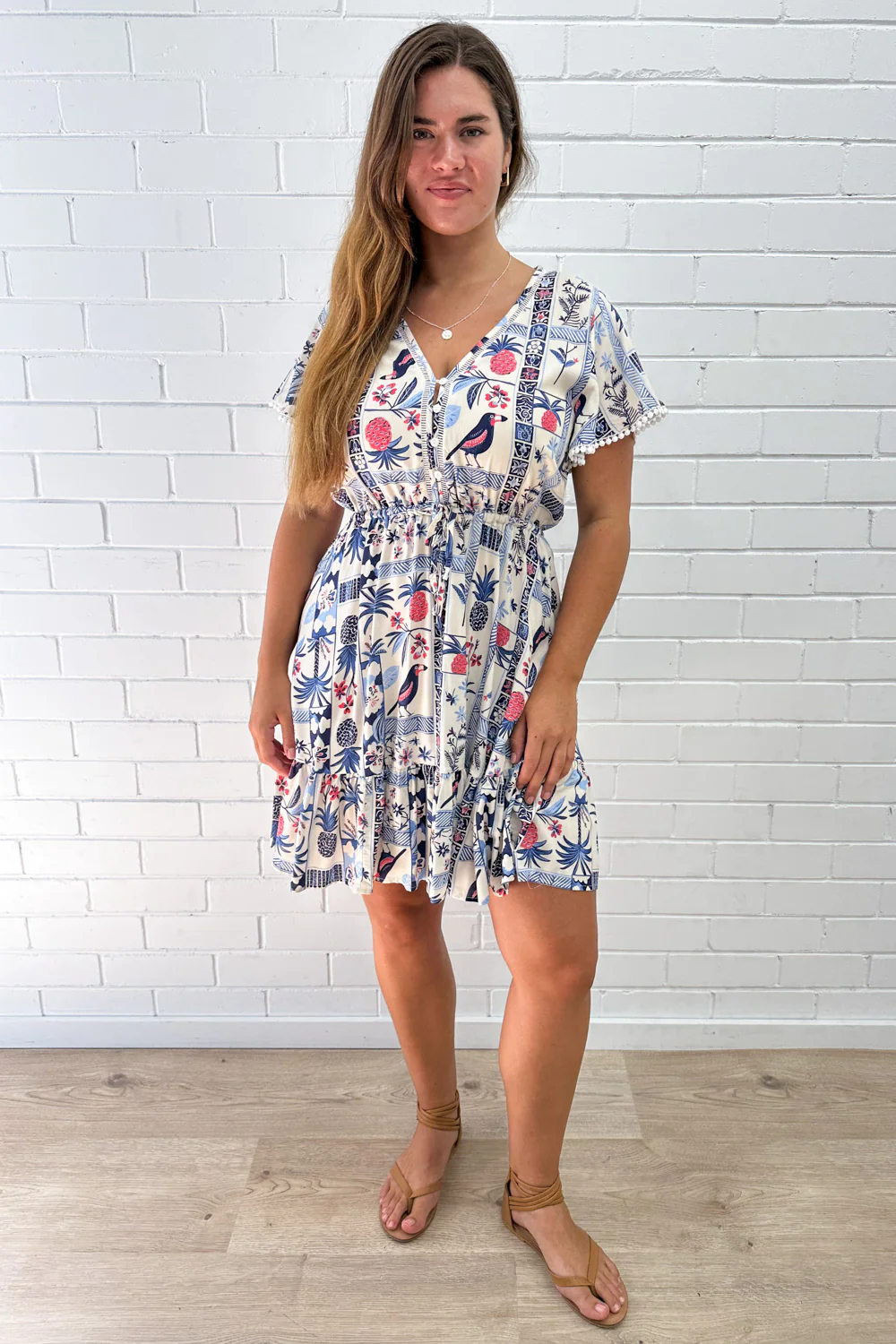 Liv Dress - Blue Multi Print - Image 15