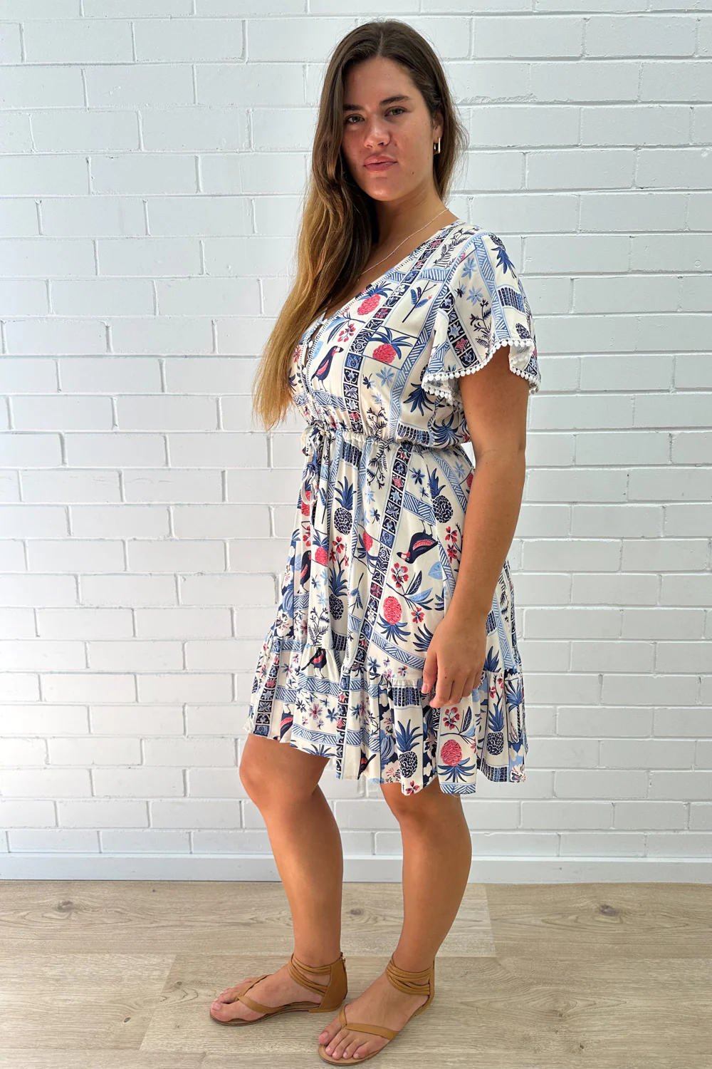 Liv Dress - Blue Multi Print - Image 16