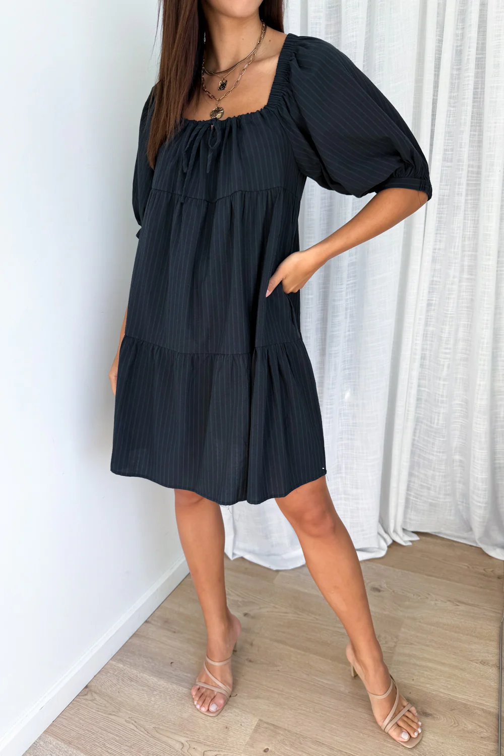 Lolita Dress - Black Stripe - Image 3
