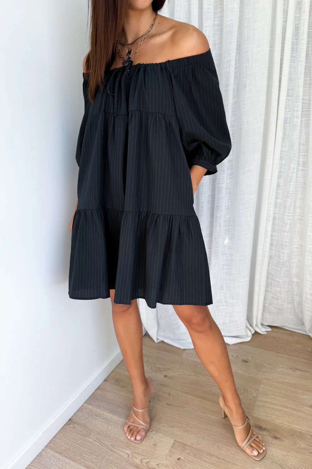 Lolita Dress - Black Stripe - Image 4