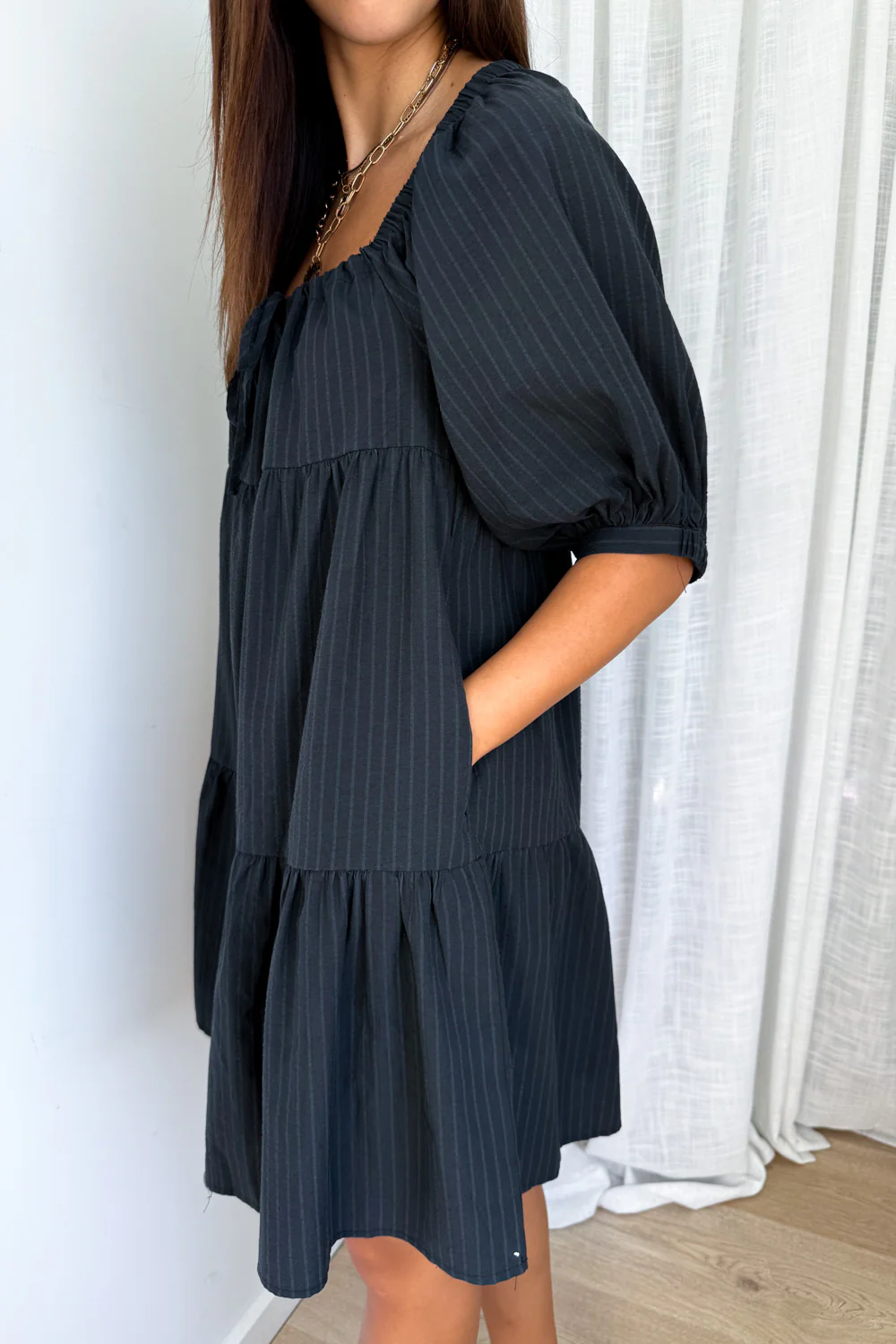 Lolita Dress - Black Stripe - Image 5