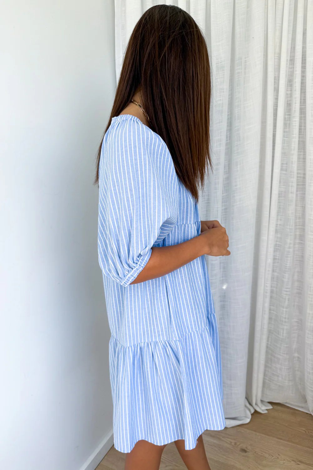 Lolita Dress - Blue Stripe - Image 6