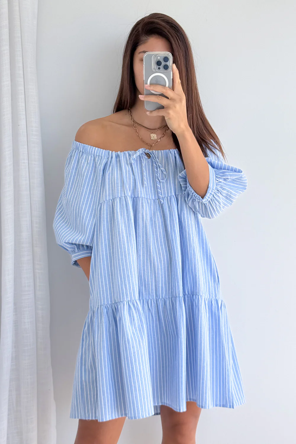 Lolita Dress - Blue Stripe - Image 8