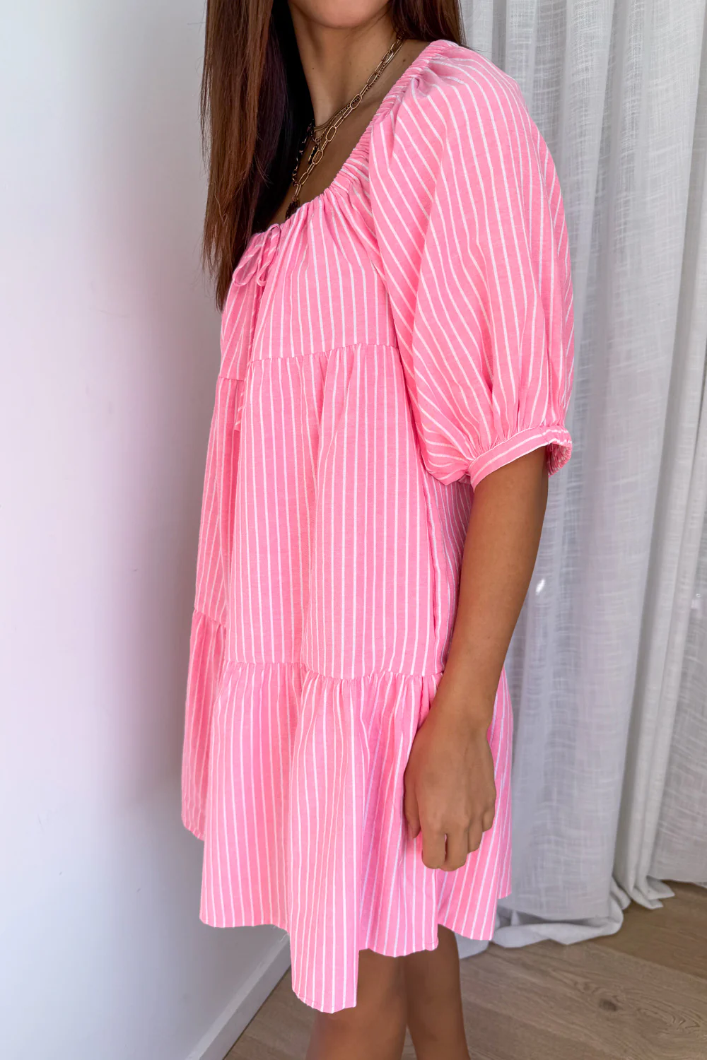 Lolita Dress - Pink Stripe - Image 4