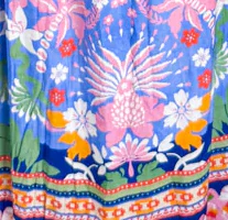 Long Sunday Dress - Blue Garden - Image 11