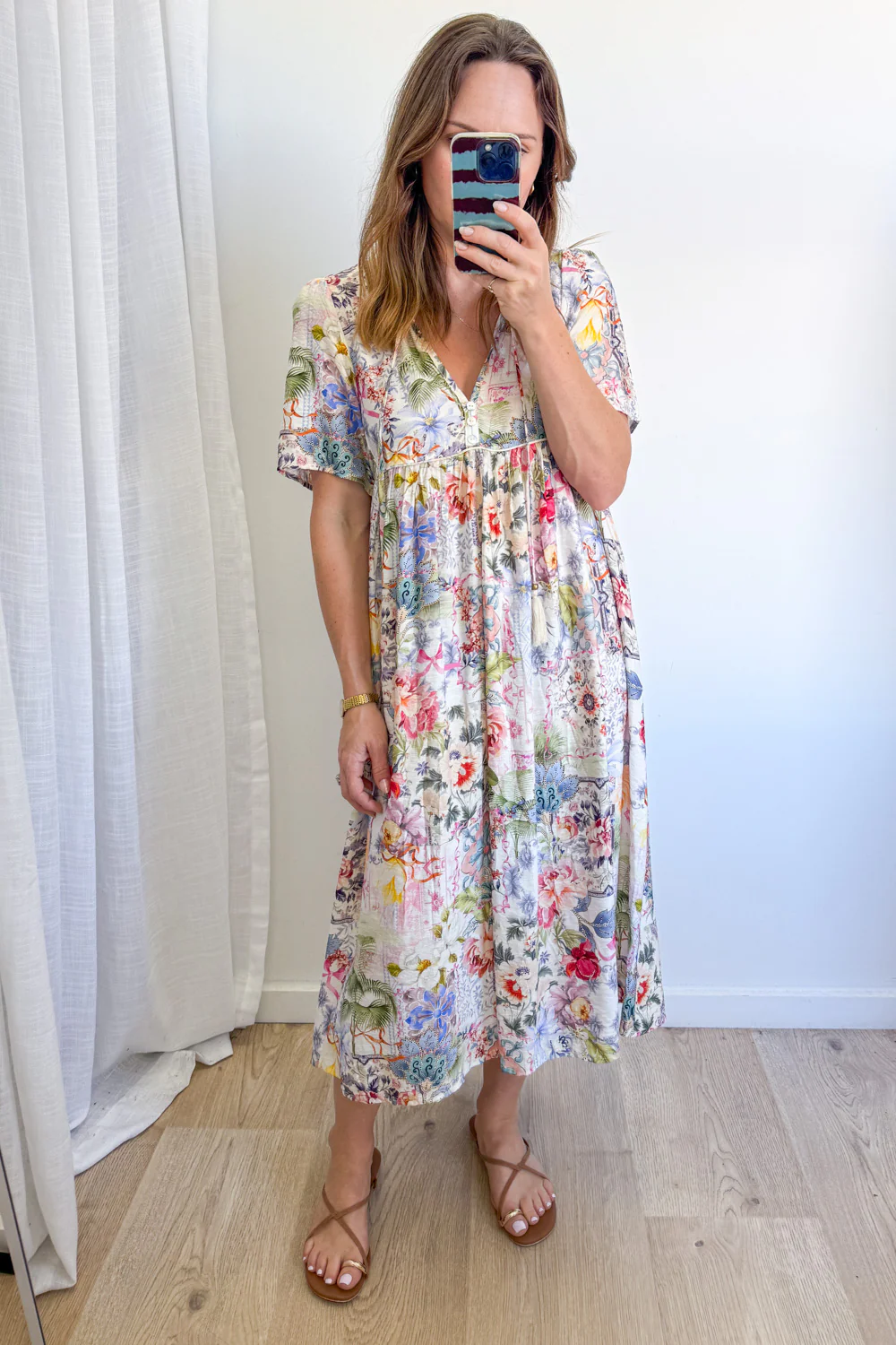 Long Sunday Dress - Multi Garden - Image 11