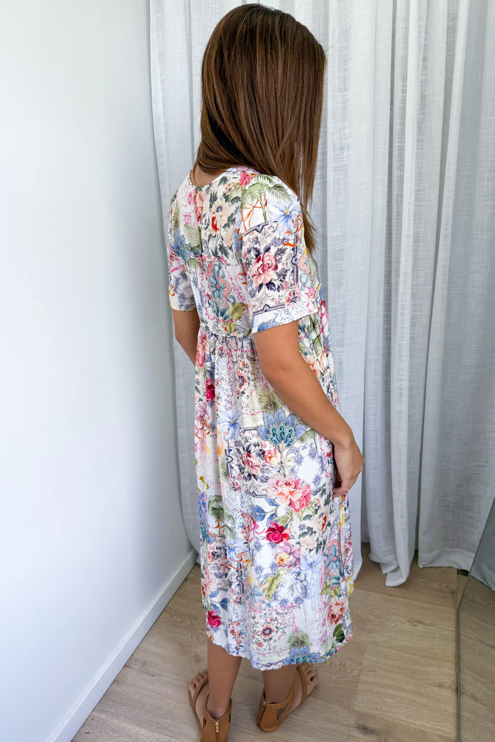 Long Sunday Dress - Multi Garden - Image 5