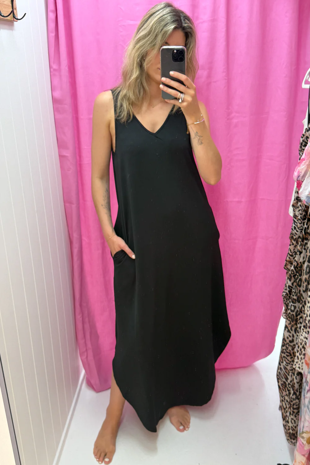 Lori Dress - Black - Image 3