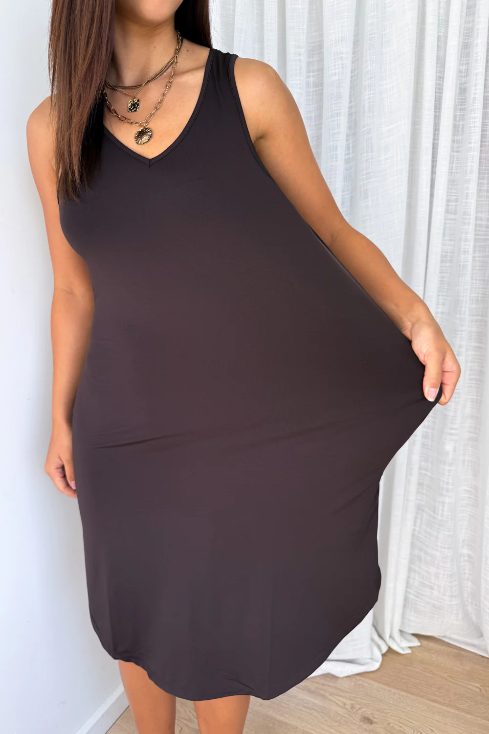 Loriet Dress - Chocolate - Image 4
