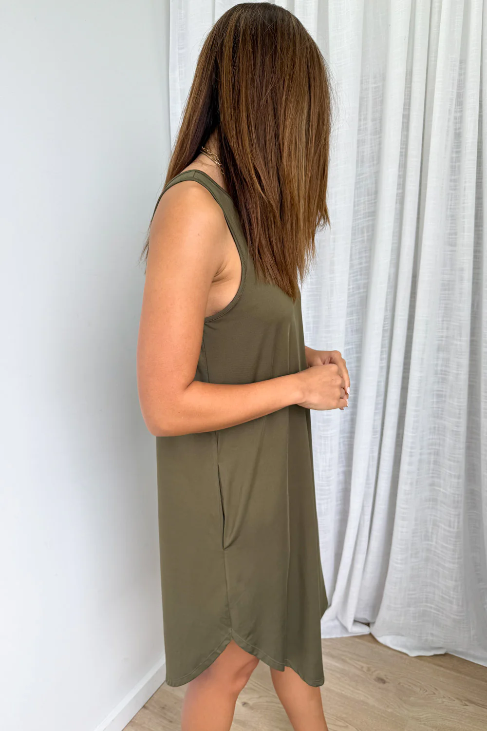 Loriet Dress - Khaki - Image 5