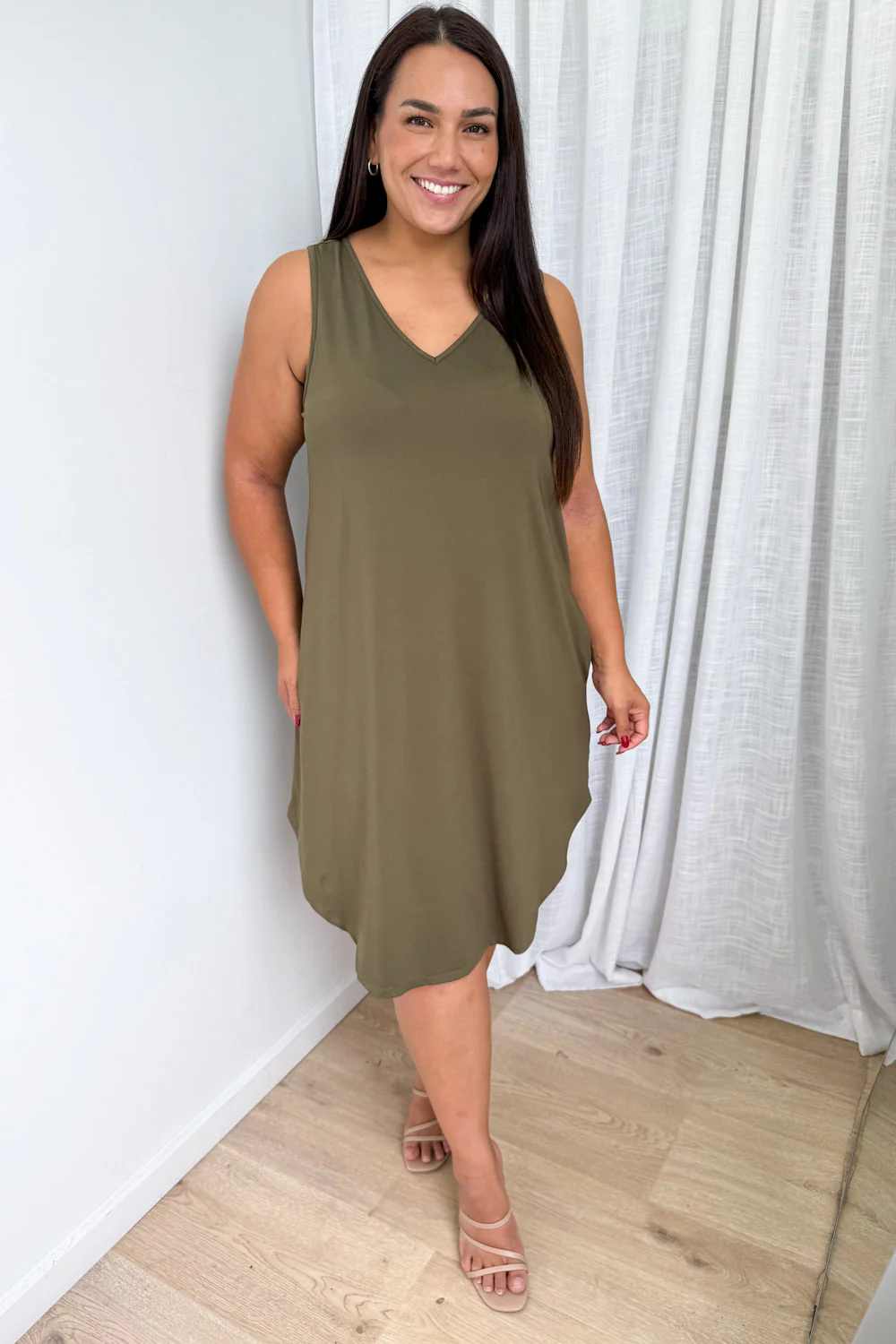 Loriet Dress - Khaki - Image 7