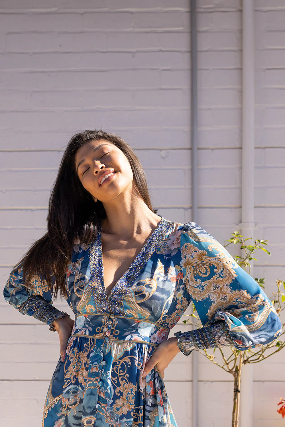 Lotus Dress - Blue Ocean - Image 12
