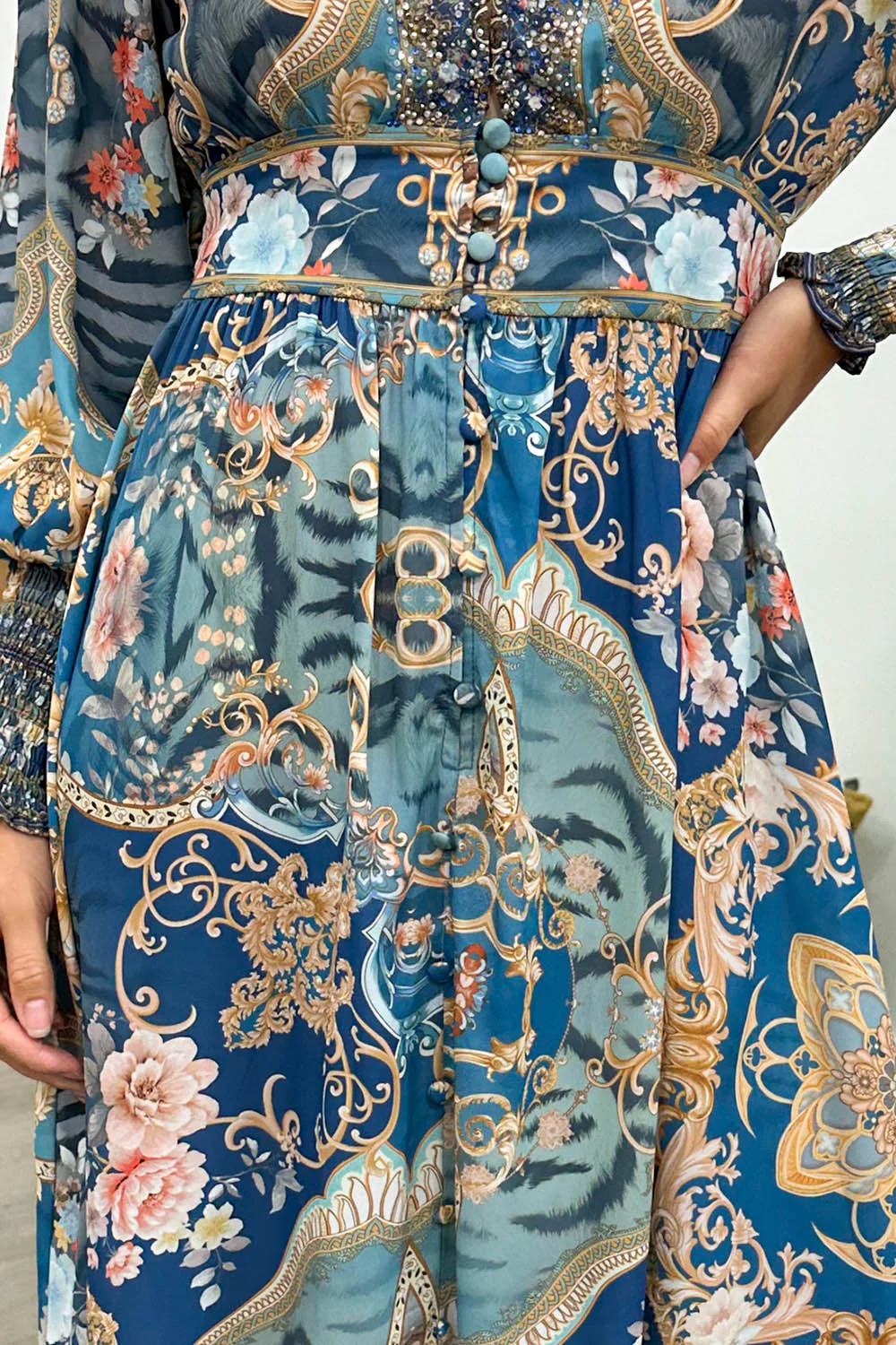 Lotus Dress - Blue Ocean - Image 14