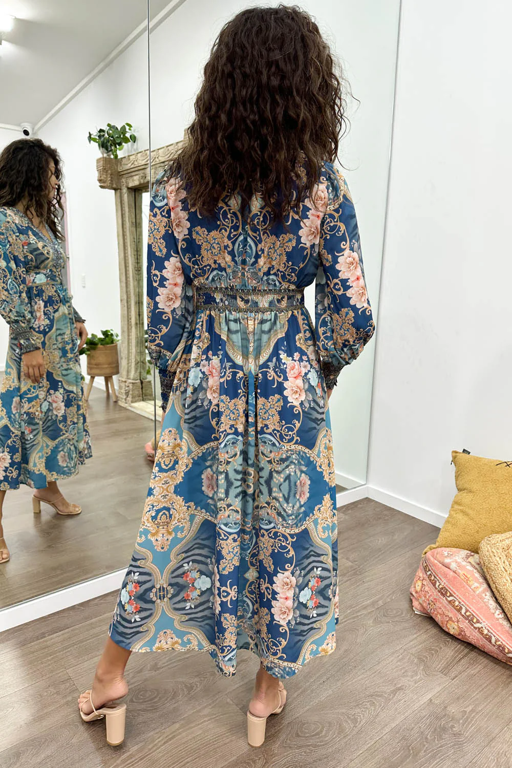 Lotus Dress - Blue Ocean - Image 4
