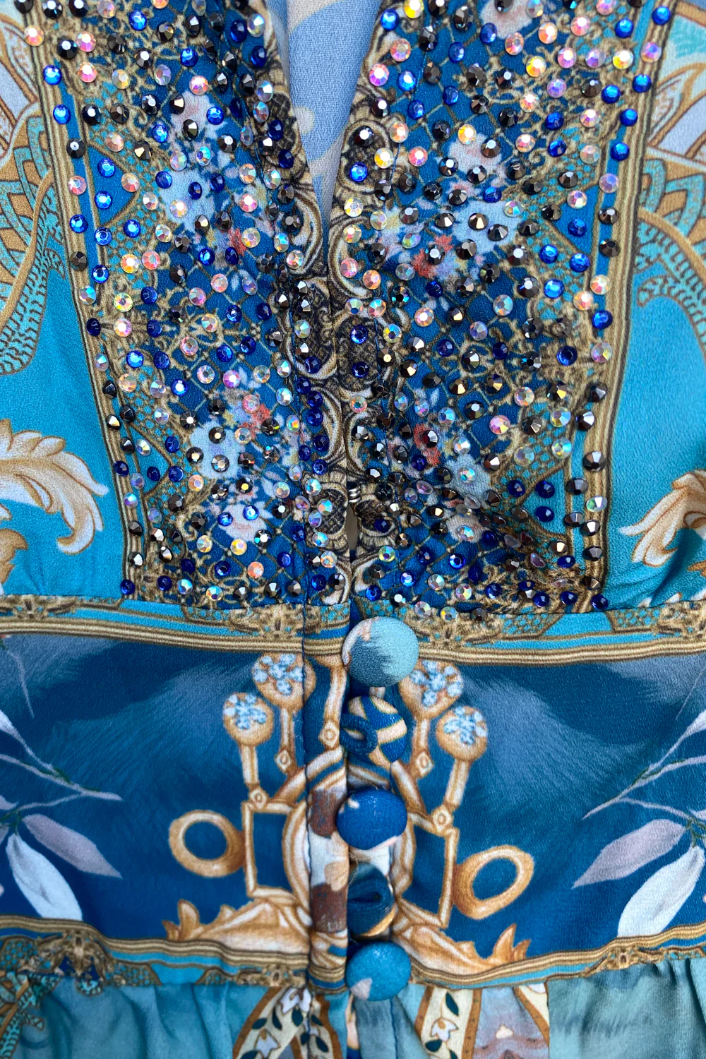 Lotus Dress - Blue Ocean - Image 7