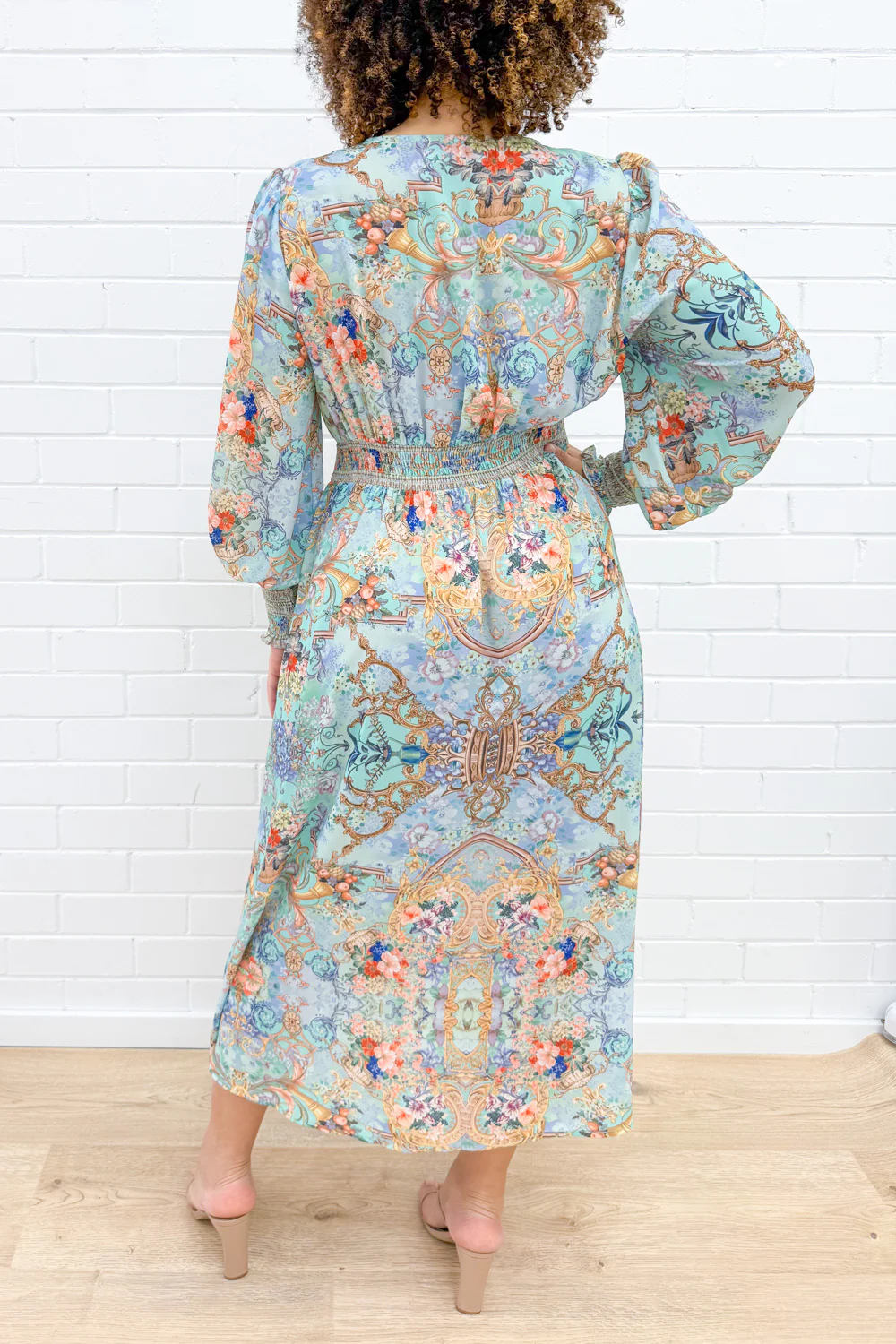 Lotus Dress - Floral Mint - Image 10