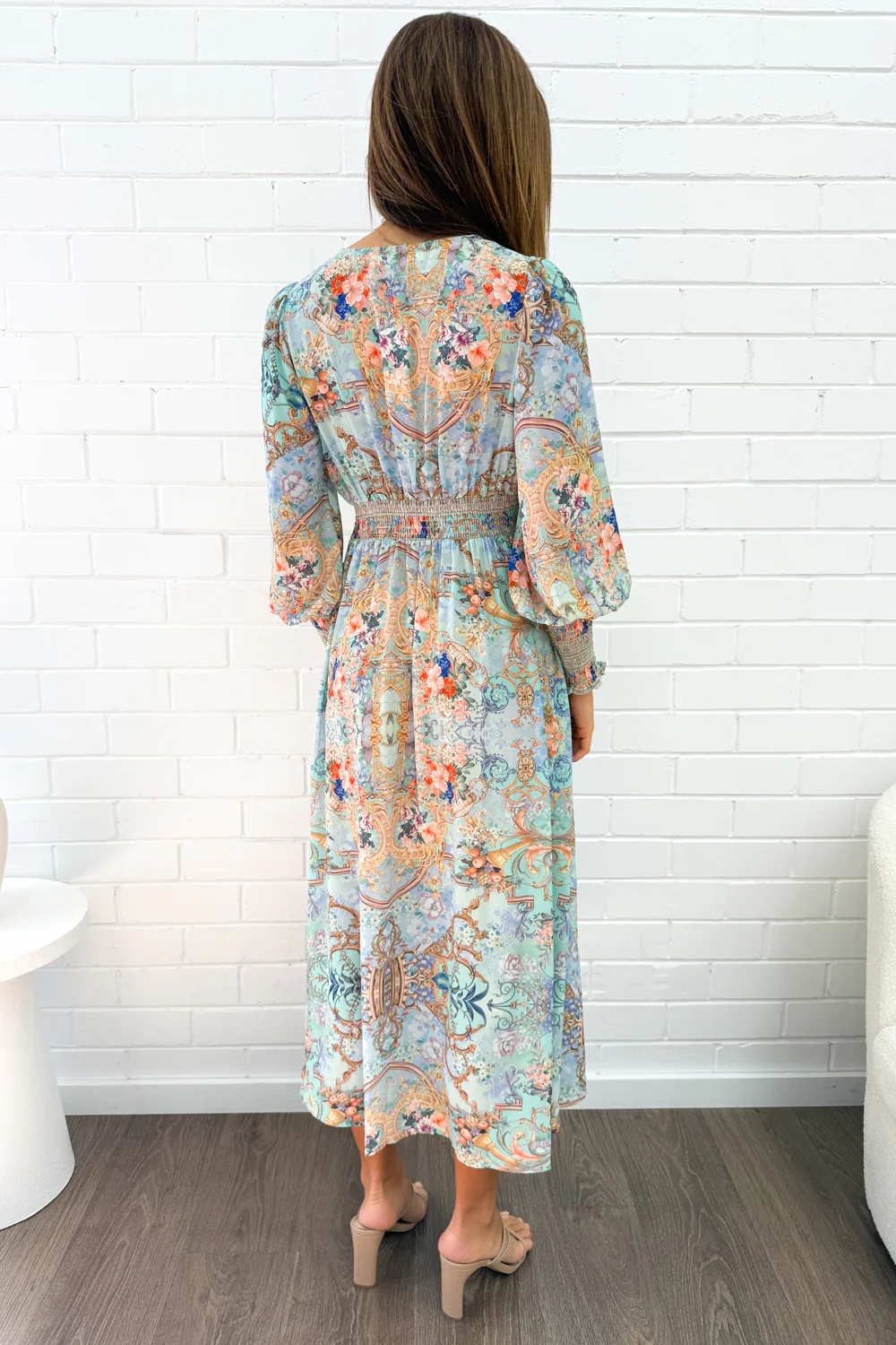 Lotus Dress - Floral Mint - Image 5