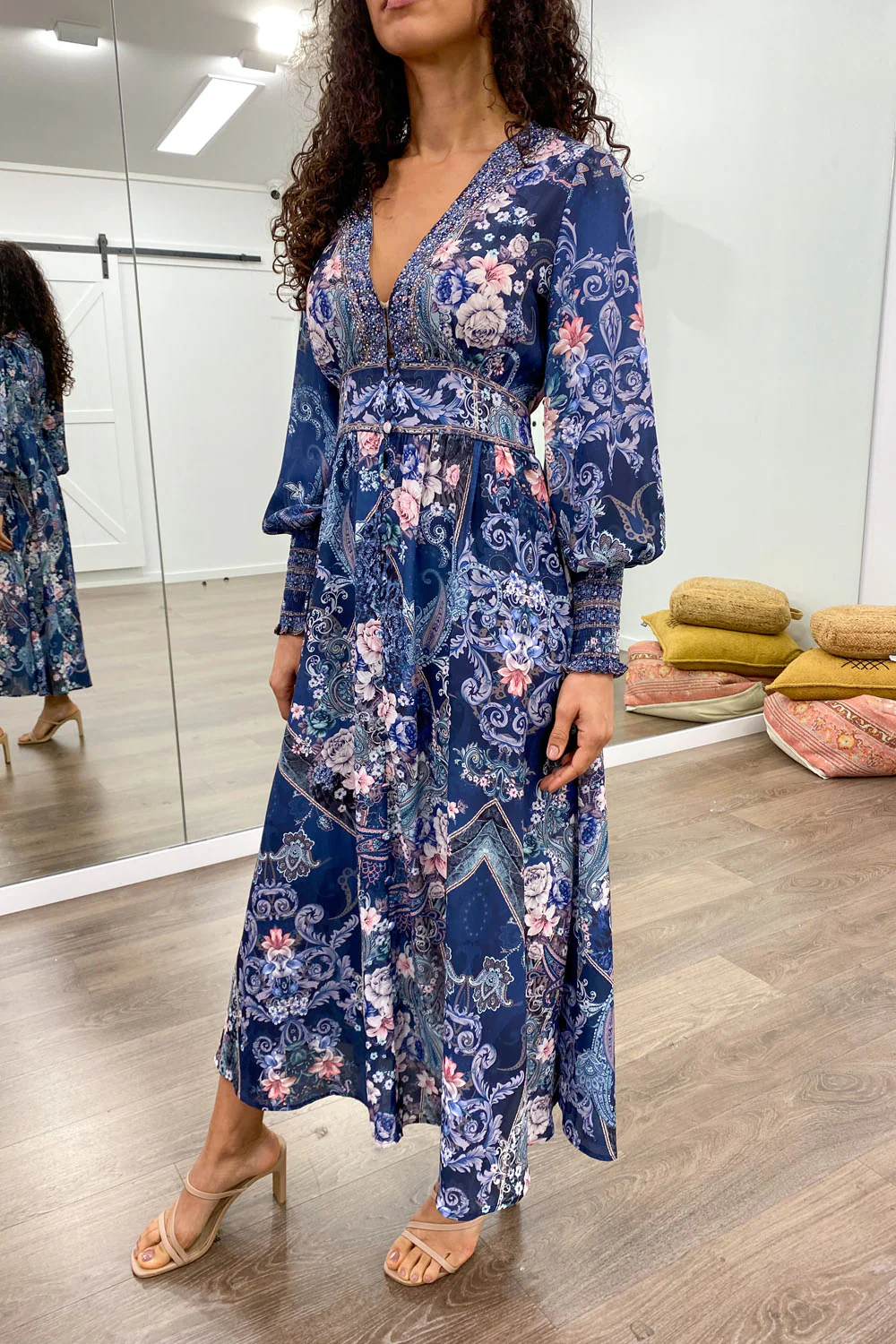 Lotus Dress - Navy Floral - Image 3