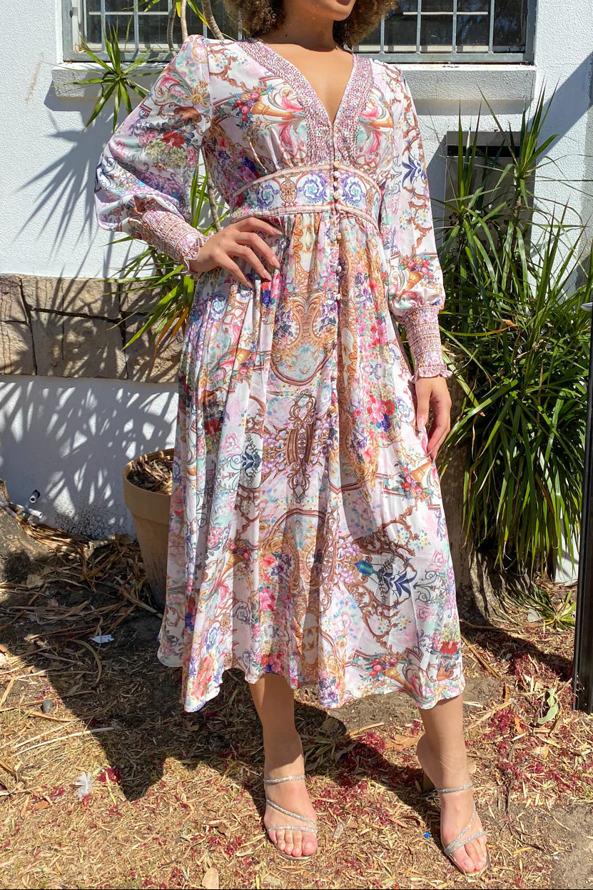 Lotus Dress - Pink Fairytale - Image 7