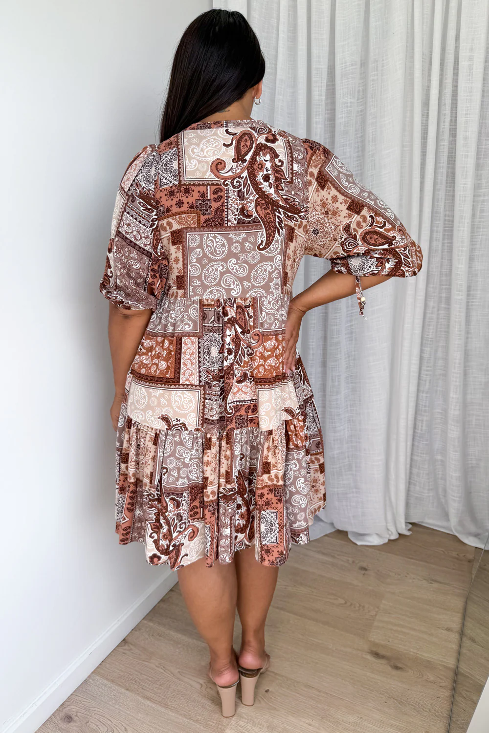 Lumen Dress - Chocolate Patchwork - Image 10