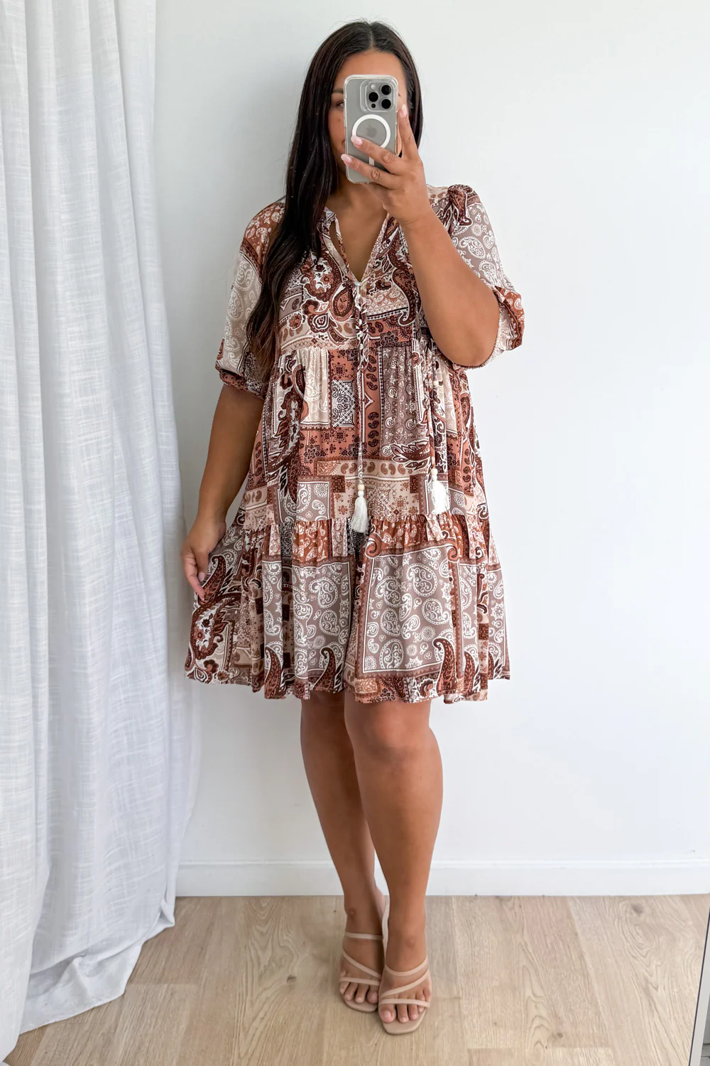 Lumen Dress - Chocolate Patchwork - Image 11