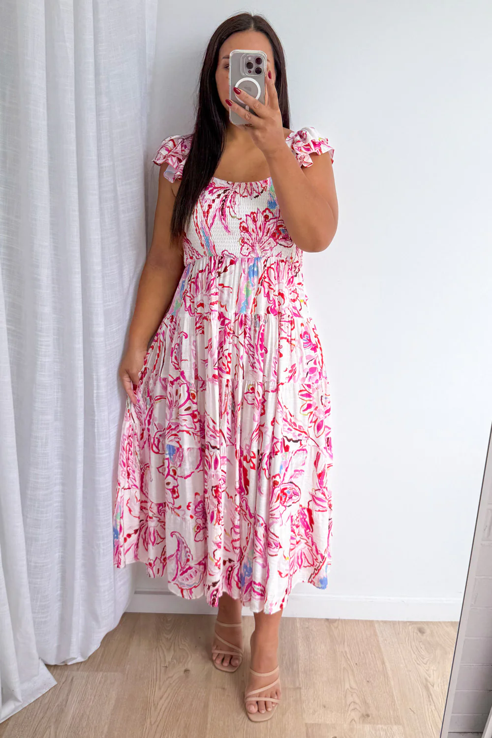 Lyric Dress - Pink Paisley Floral - Image 10