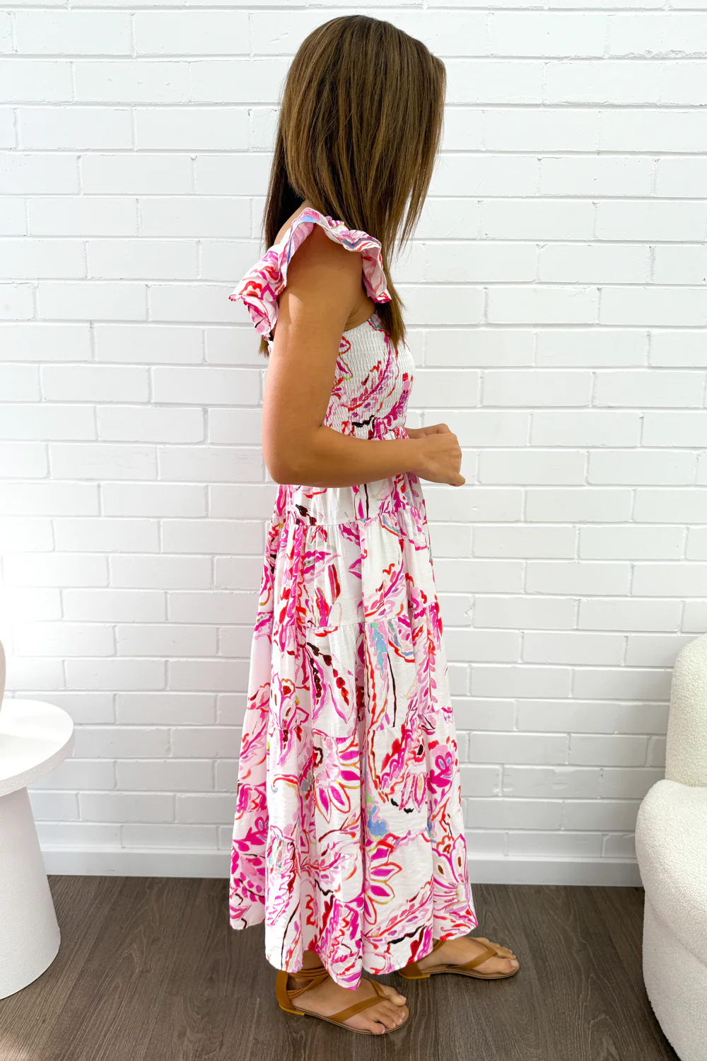 Lyric Dress - Pink Paisley Floral - Image 4