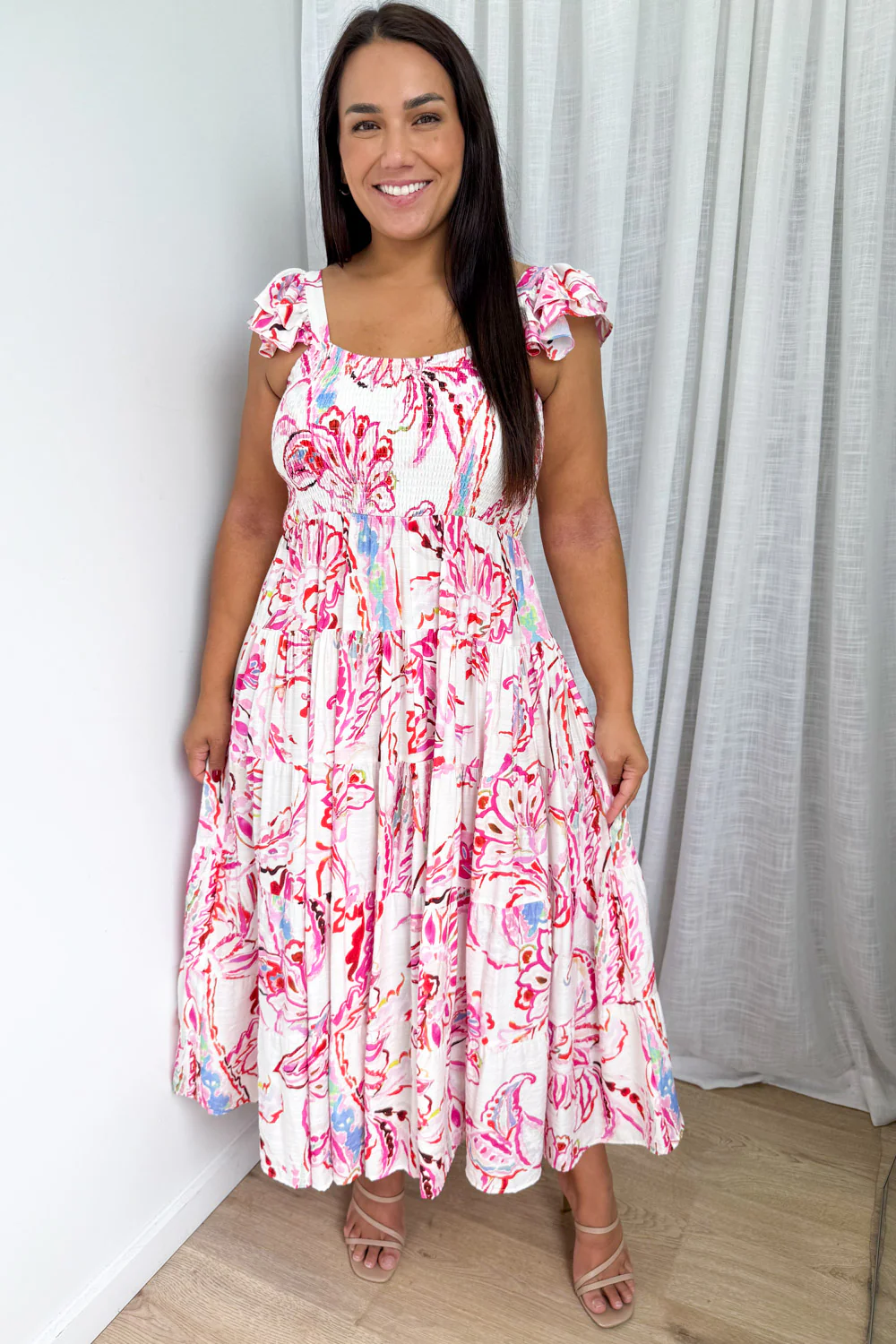 Lyric Dress - Pink Paisley Floral - Image 7